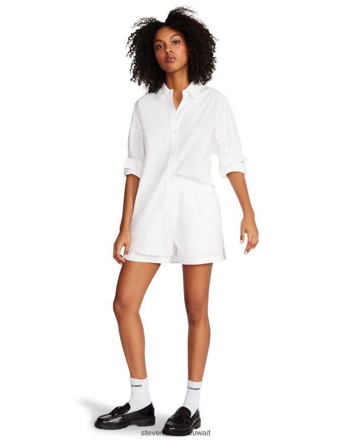 Steve Madden نحيف تيش قصير أبيض يلبس 6JPNNF678