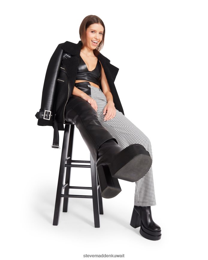 Steve Madden نحيف ماكنزي هاوندزتوث بانت أبيض يلبس 6JPNNF685