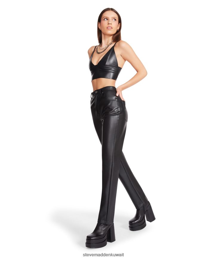 Steve Madden نحيف جوزي بانت أسود يلبس 6JPNNF686