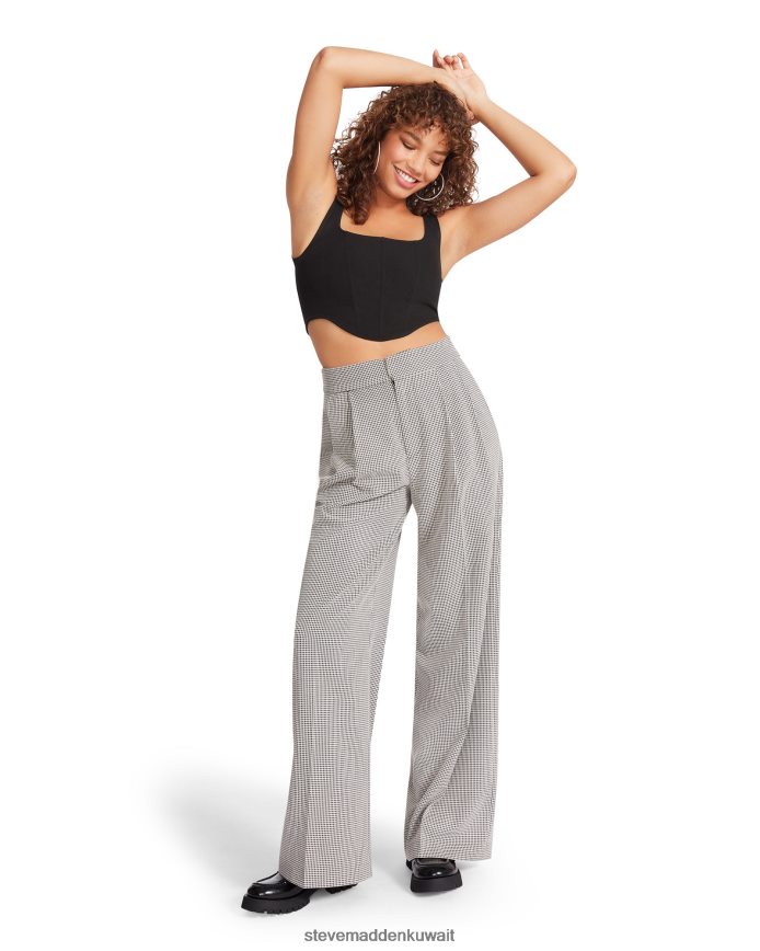 Steve Madden نحيف إيزابيلا منقوشة بانت أسود يلبس 6JPNNF689