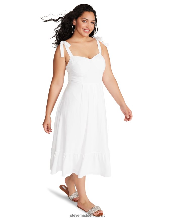 Steve Madden نحيف فستان صوفيا روز أبيض يلبس 6JPNNF693