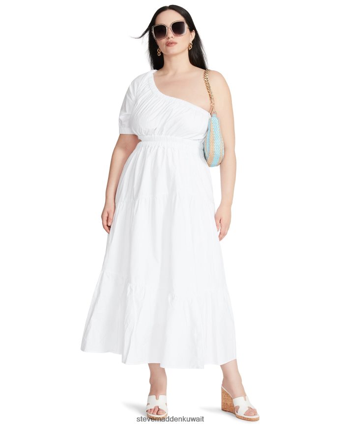 Steve Madden نحيف فستان لينا ماكسي أبيض يلبس 6JPNNF695