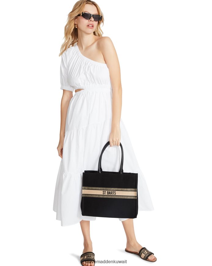 Steve Madden نحيف فستان لينا ماكسي أبيض يلبس 6JPNNF695