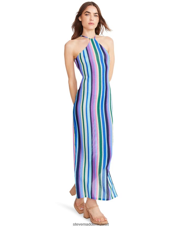 Steve Madden نحيف فستان ماكينا متعدد أزرق يلبس 6JPNNF699