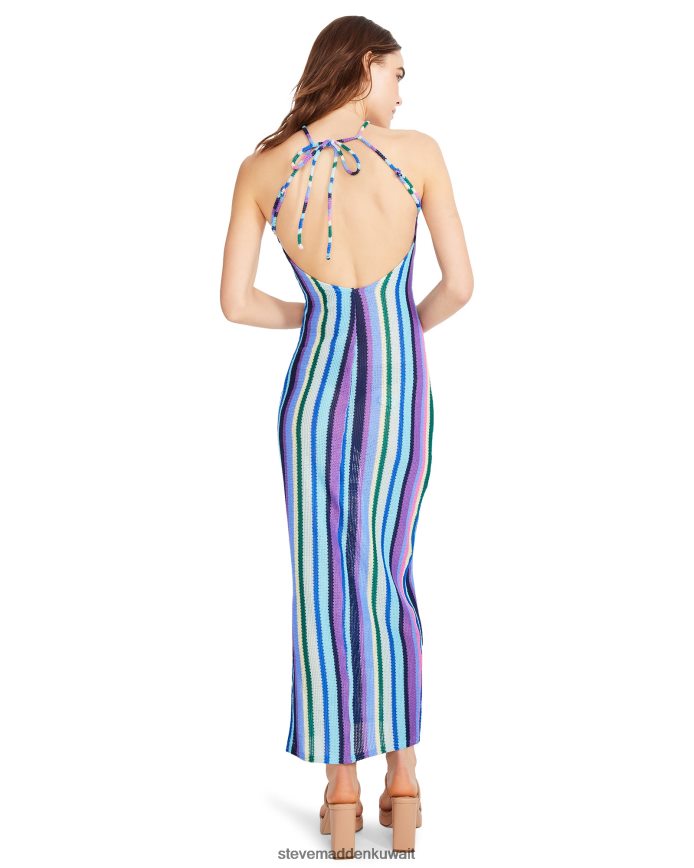 Steve Madden نحيف فستان ماكينا متعدد أزرق يلبس 6JPNNF699