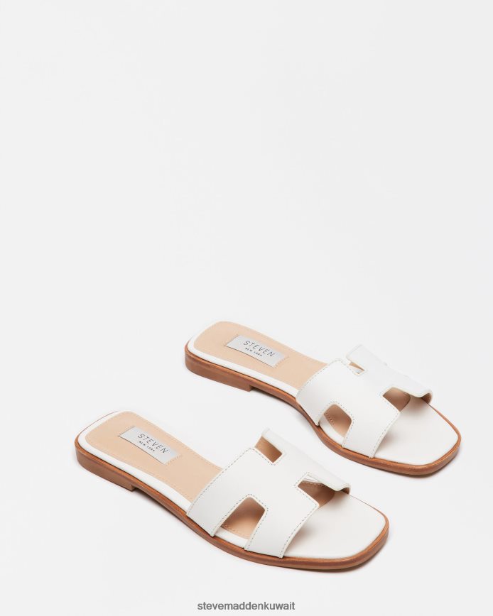 Steve Madden نحيف هادين جلد أبيض أحذية 6JPNNF6