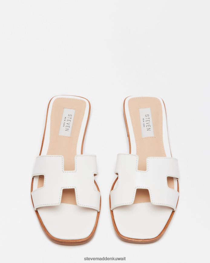 Steve Madden نحيف هادين جلد أبيض أحذية 6JPNNF6