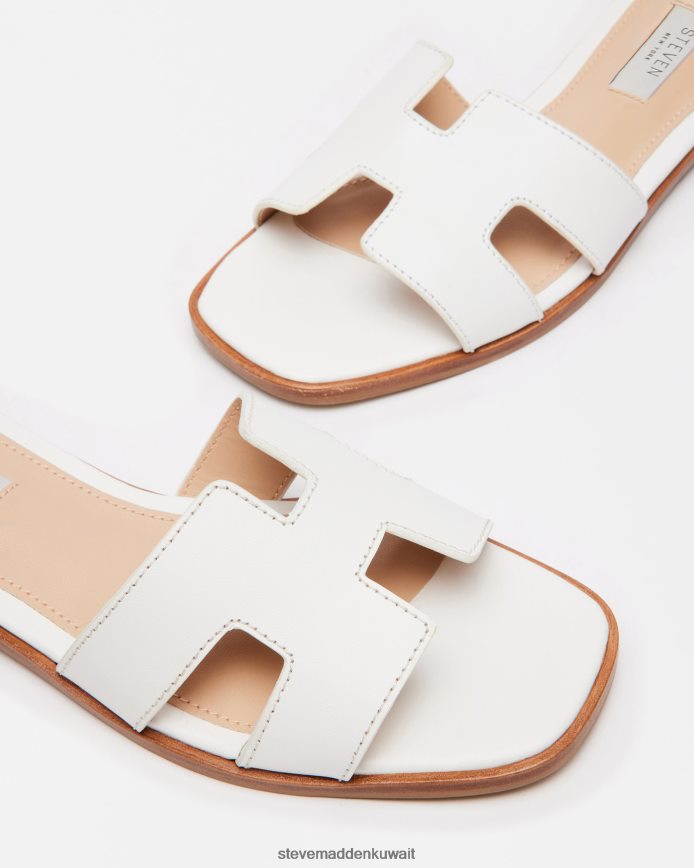 Steve Madden نحيف هادين جلد أبيض أحذية 6JPNNF6
