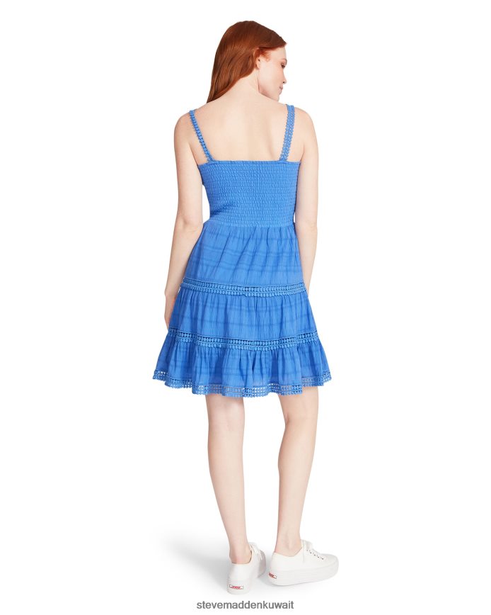 Steve Madden نحيف فستان طبقات سعيدة أزرق يلبس 6JPNNF702