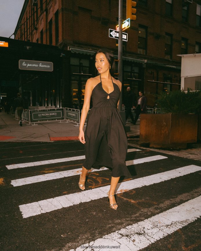 Steve Madden نحيف فستان أنيس أسود يلبس 6JPNNF703