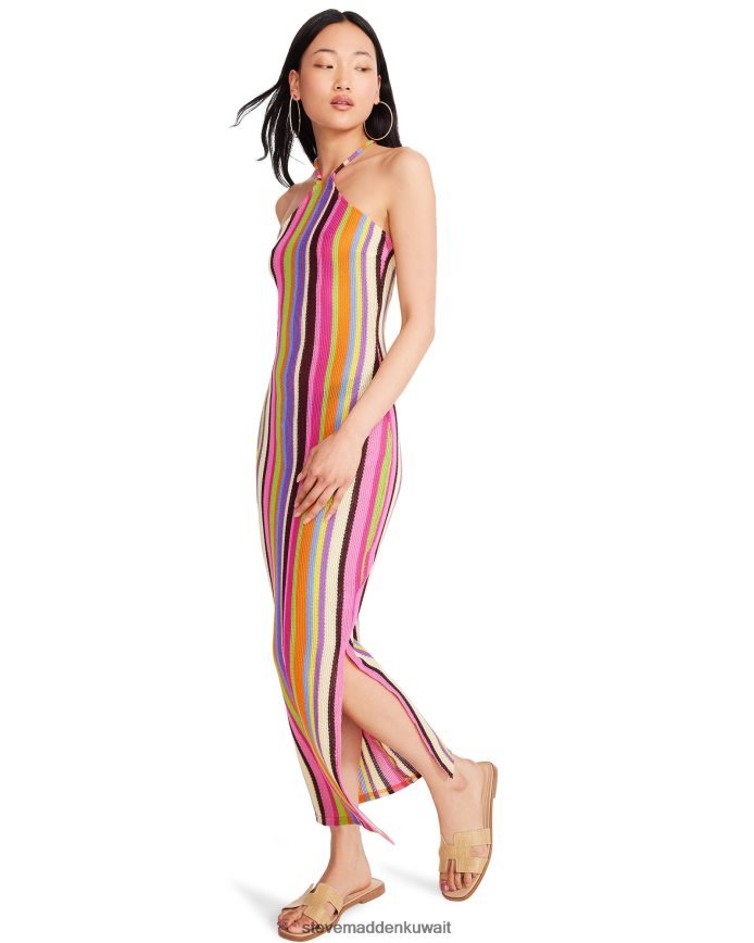 Steve Madden نحيف فستان ماكينا متعدد وردي يلبس 6JPNNF712