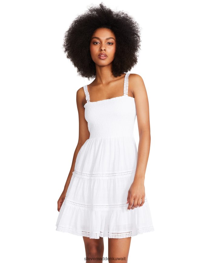 Steve Madden نحيف فستان طبقات سعيدة أبيض يلبس 6JPNNF713
