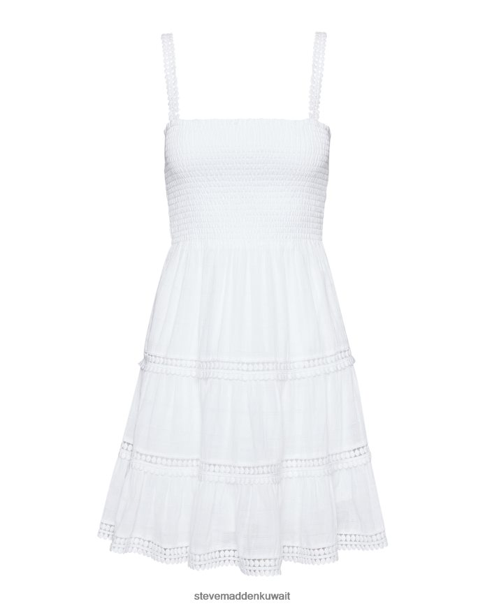 Steve Madden نحيف فستان طبقات سعيدة أبيض يلبس 6JPNNF713