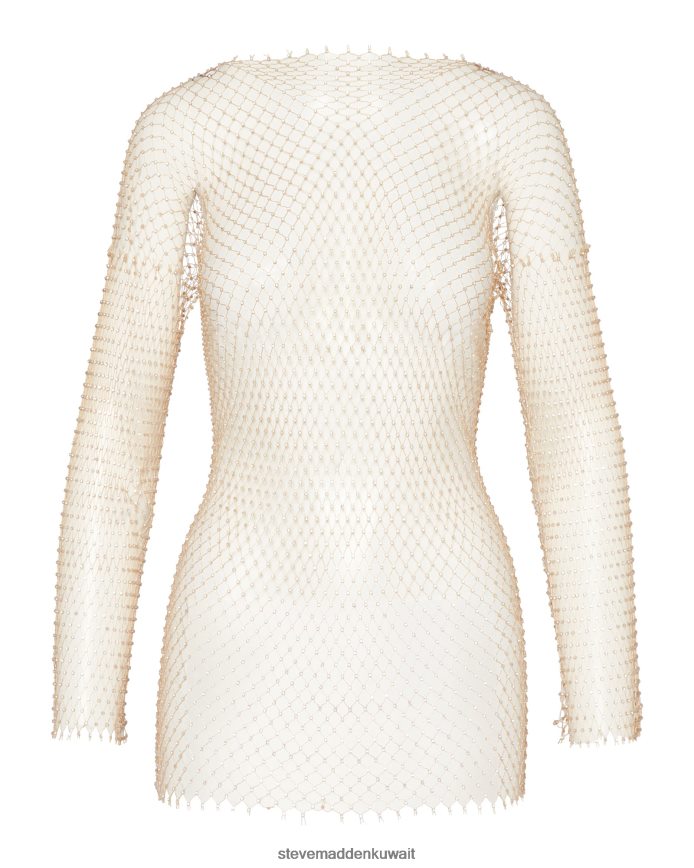 Steve Madden نحيف فستان قصير شبكي بحجر الراين تان يلبس 6JPNNF714