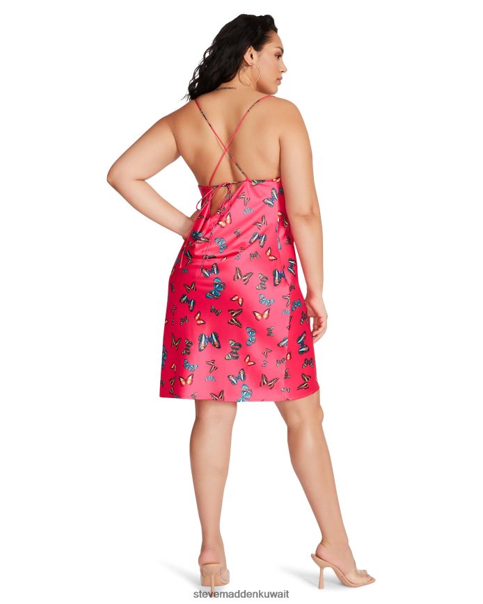 Steve Madden نحيف فستان الكنز وردي فاقع يلبس 6JPNNF716
