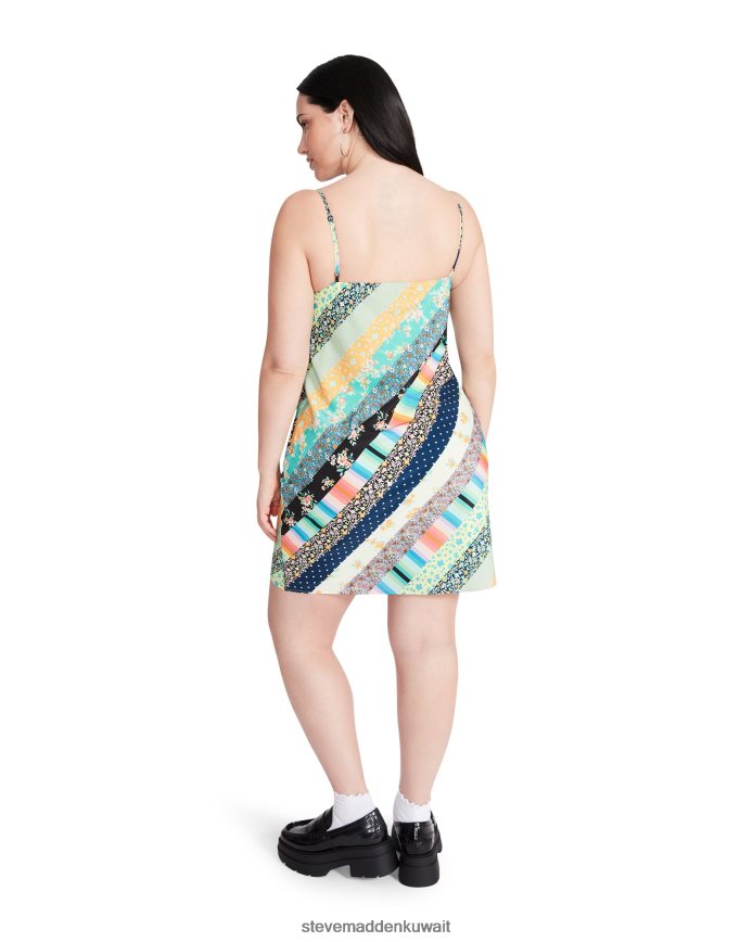 Steve Madden نحيف فستان تشاني نسيج متعدد يلبس 6JPNNF720