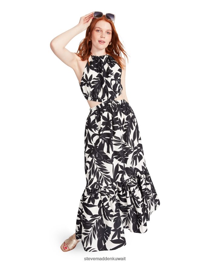 Steve Madden نحيف فستان جولز أسود أبيض يلبس 6JPNNF722