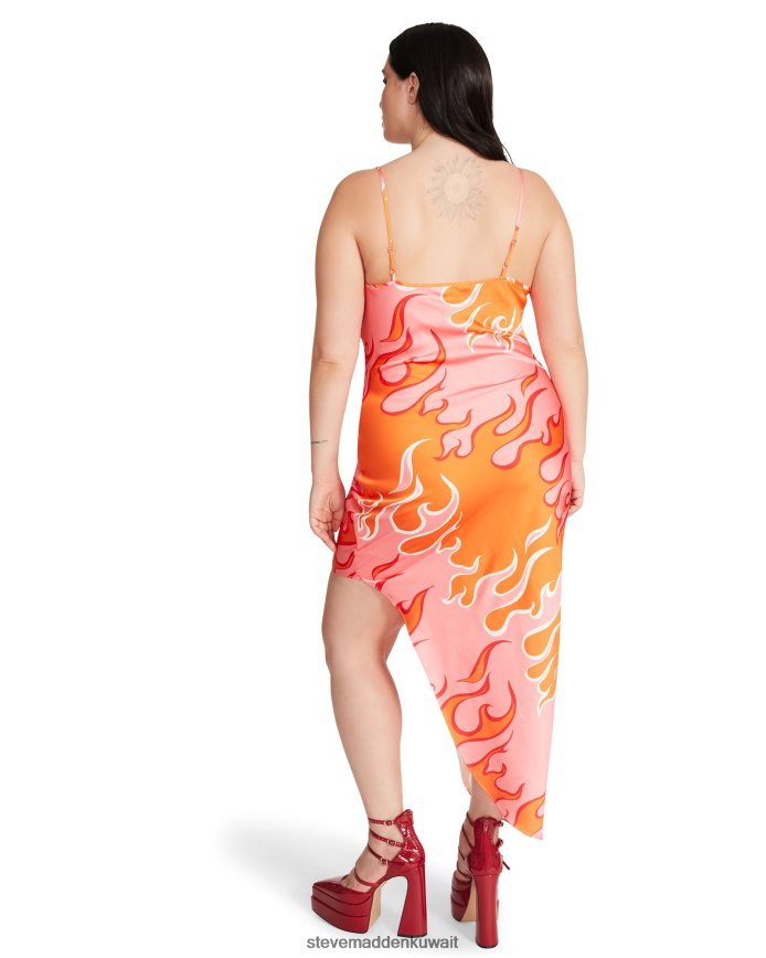 Steve Madden نحيف فستان اولورا متعدد وردي يلبس 6JPNNF724