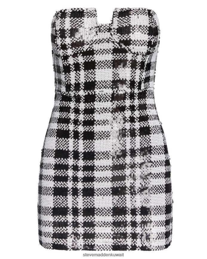 Steve Madden نحيف فستان ريتا أسود أبيض يلبس 6JPNNF729