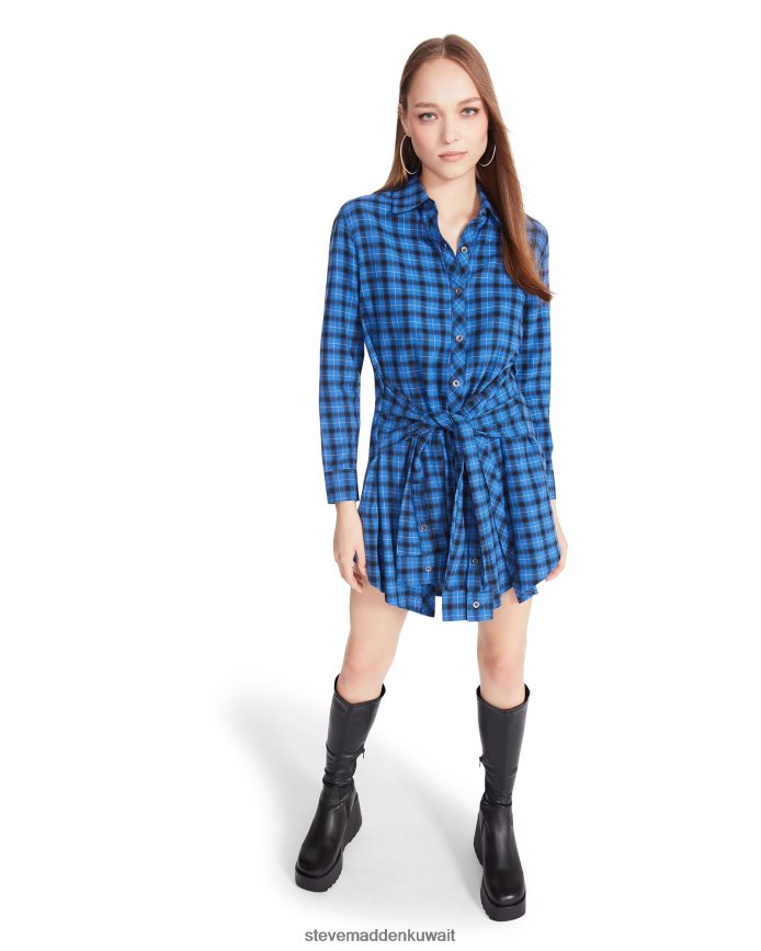 Steve Madden نحيف فستان بيتون أزرق يلبس 6JPNNF731