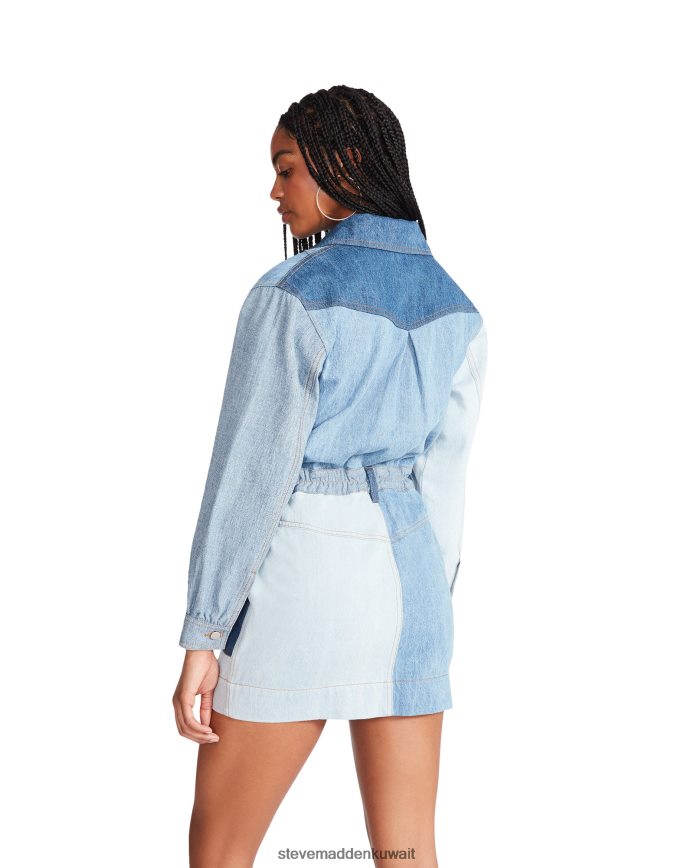 Steve Madden نحيف فستان رايلي قماش الدنيم يلبس 6JPNNF734