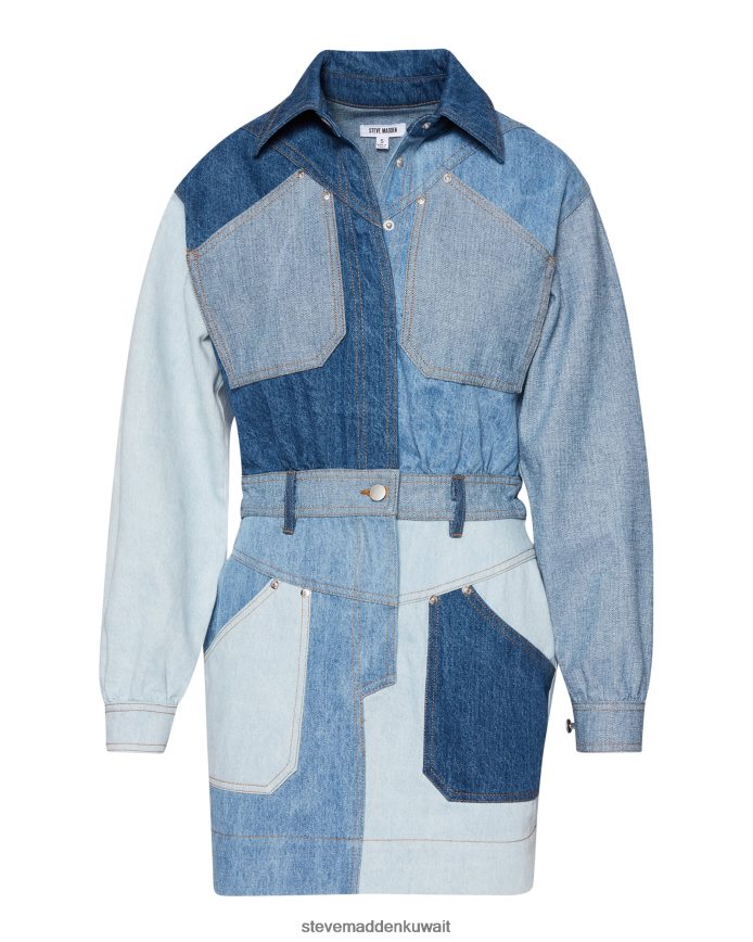 Steve Madden نحيف فستان رايلي قماش الدنيم يلبس 6JPNNF734