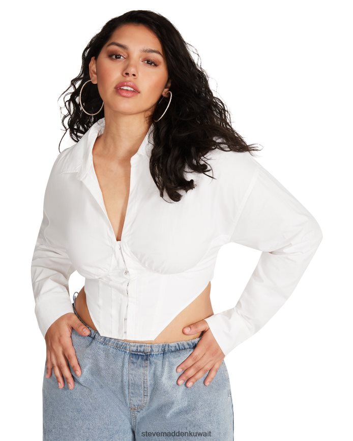 Steve Madden نحيف ستاسي أعلى أبيض يلبس 6JPNNF739