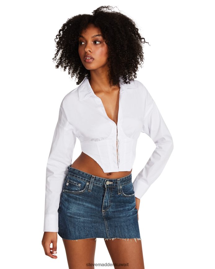 Steve Madden نحيف ستاسي أعلى أبيض يلبس 6JPNNF739