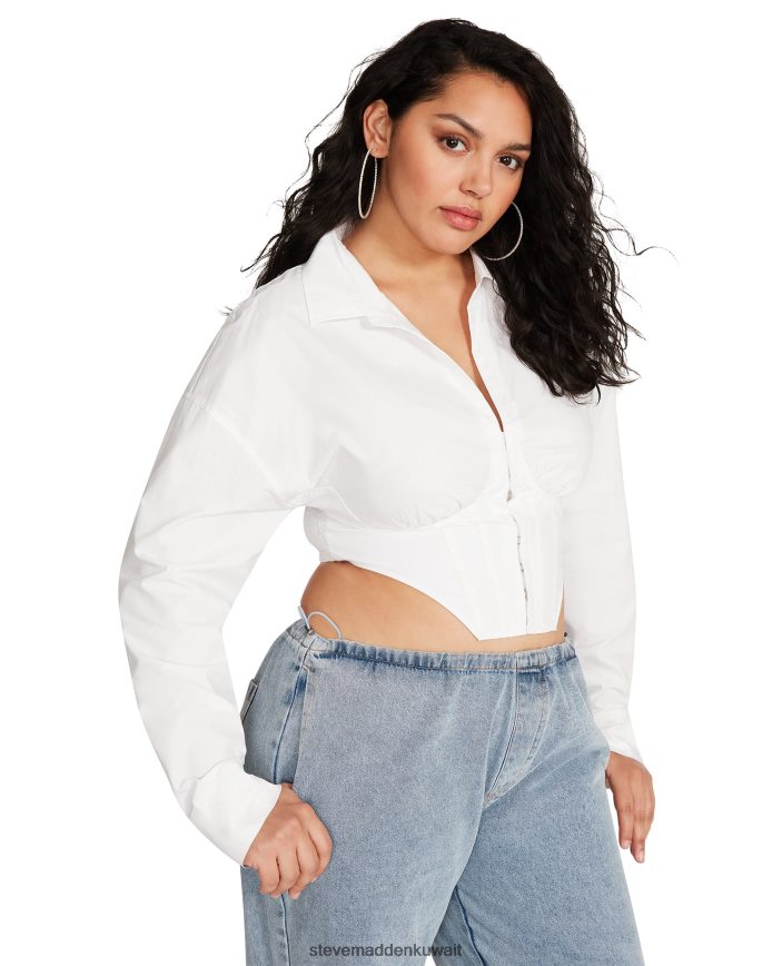 Steve Madden نحيف ستاسي أعلى أبيض يلبس 6JPNNF739