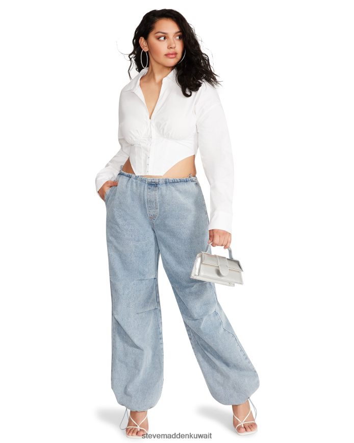 Steve Madden نحيف ستاسي أعلى أبيض يلبس 6JPNNF739