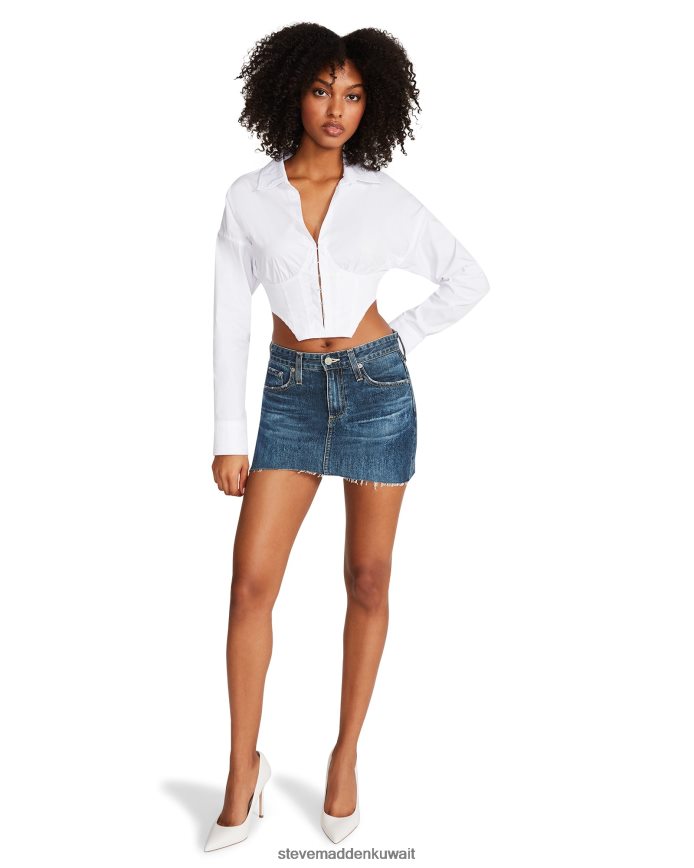 Steve Madden نحيف ستاسي أعلى أبيض يلبس 6JPNNF739