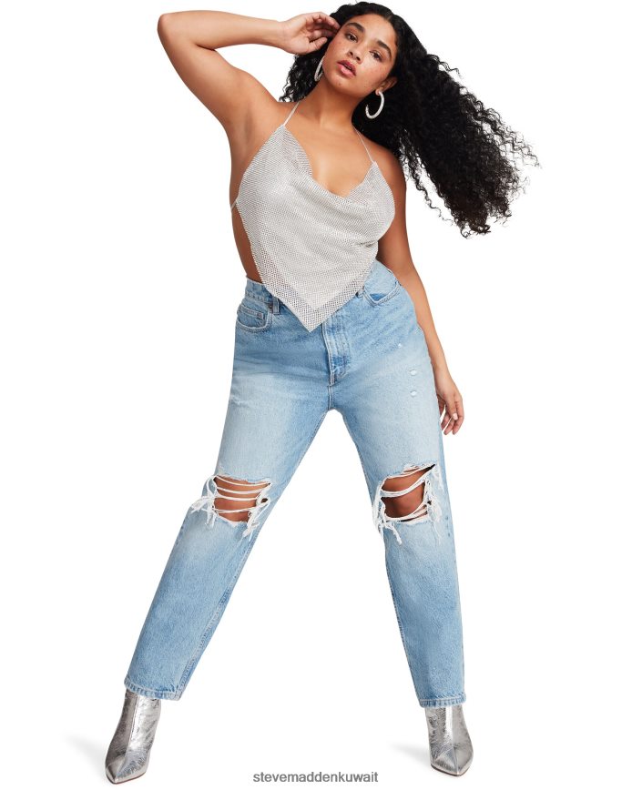 Steve Madden نحيف بالكاد هناك الرسن حجر الراين فضة يلبس 6JPNNF740