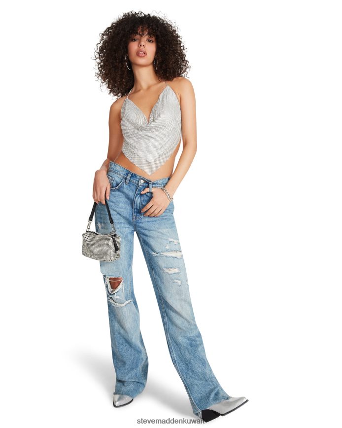 Steve Madden نحيف بالكاد هناك الرسن حجر الراين فضة يلبس 6JPNNF740