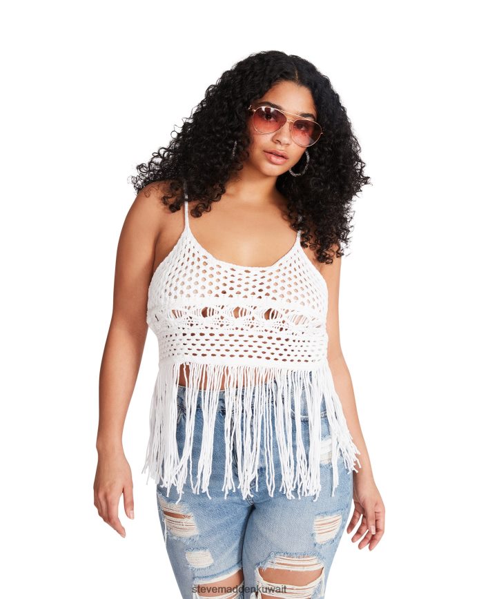 Steve Madden نحيف ريا أعلى أبيض يلبس 6JPNNF753