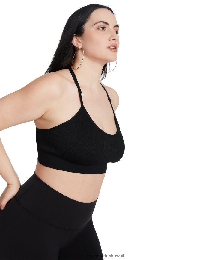 Steve Madden نحيف حمالة صدر شبكية من إيلا أسود يلبس 6JPNNF754