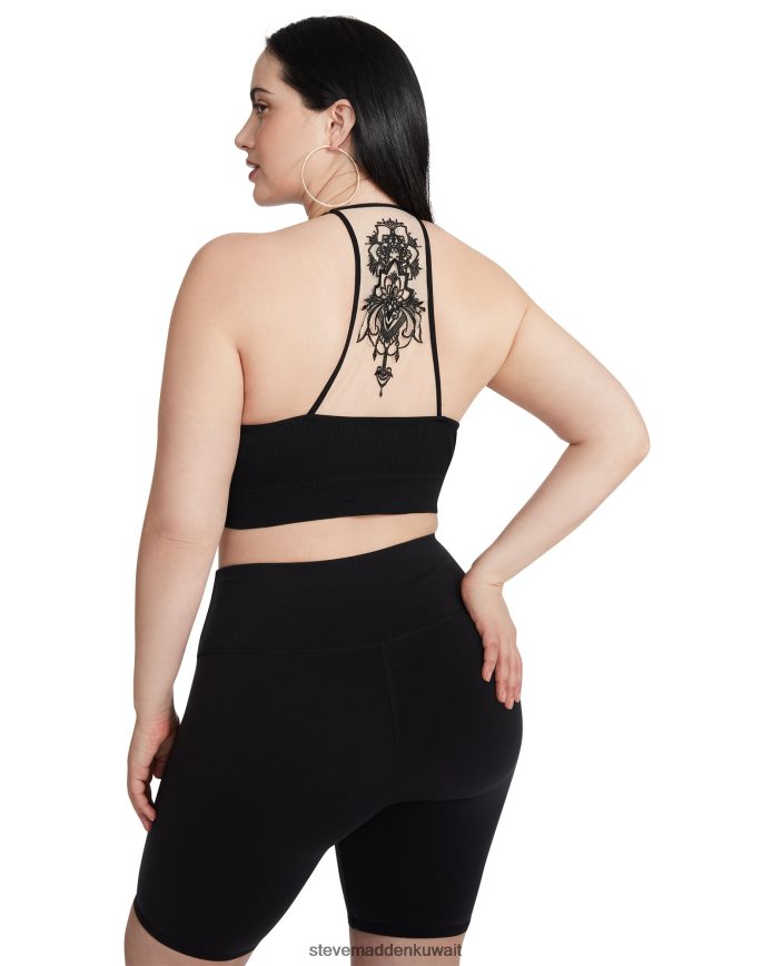 Steve Madden نحيف حمالة صدر شبكية من إيلا أسود يلبس 6JPNNF754