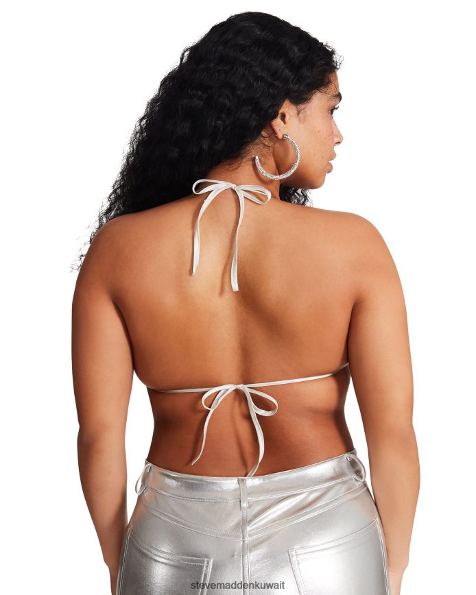 Steve Madden نحيف قطعة بيكيني علوية بحجر الراين أحجار الراين يلبس 6JPNNF758