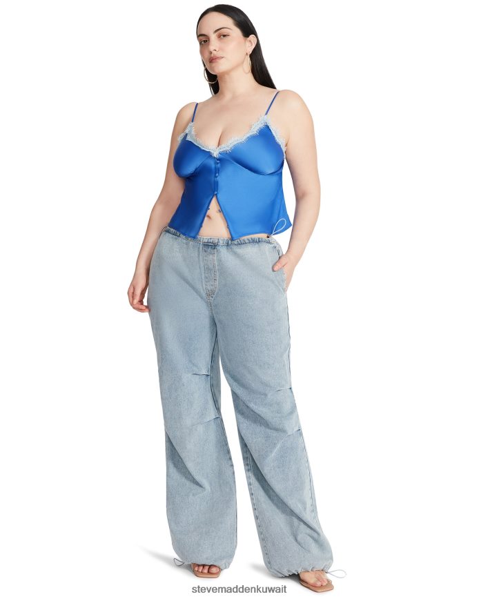 Steve Madden نحيف آشر أعلى أزرق يلبس 6JPNNF764