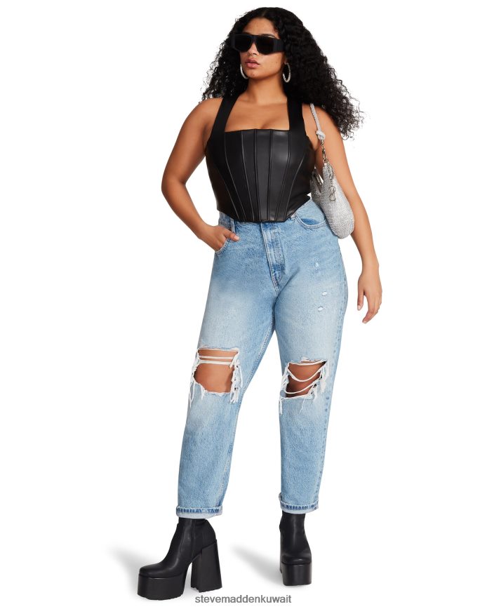 Steve Madden نحيف مشد كيمي أسود يلبس 6JPNNF772