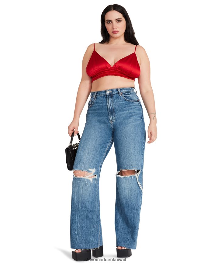 Steve Madden نحيف أعلى الصدرية الفلفل أحمر يلبس 6JPNNF774