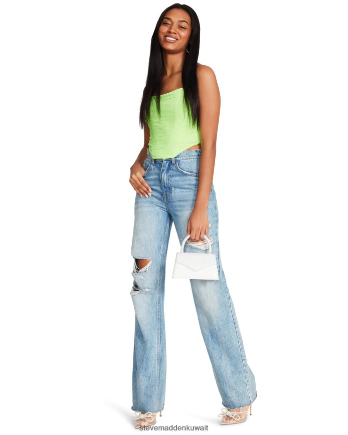 Steve Madden نحيف الداليا أعلى النيون الأخضر يلبس 6JPNNF781