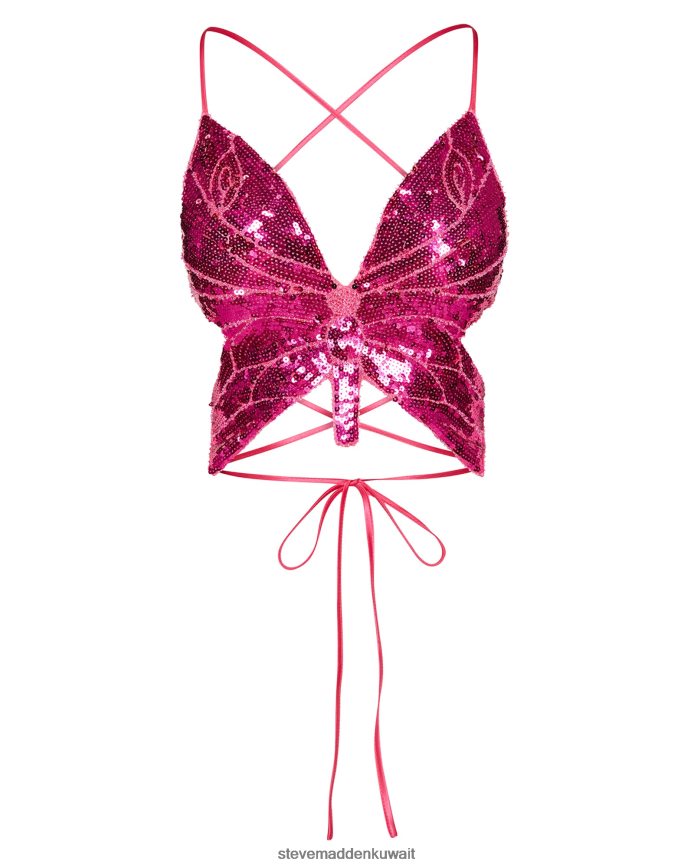 Steve Madden نحيف كيا أعلى وردي فاقع يلبس 6JPNNF782