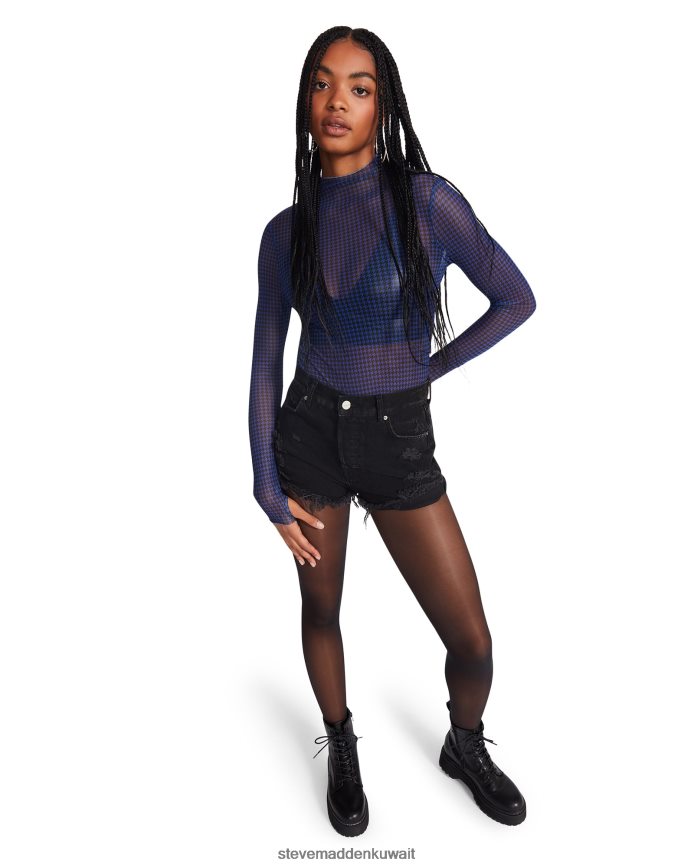 Steve Madden نحيف إليزا توب متعدد أزرق يلبس 6JPNNF786