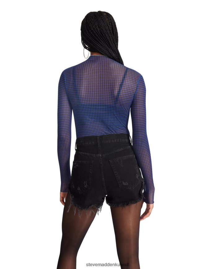 Steve Madden نحيف إليزا توب متعدد أزرق يلبس 6JPNNF786