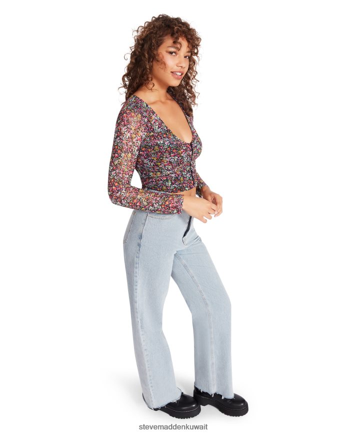 Steve Madden نحيف لونا الأزهار الأعلى لون القرنفل يلبس 6JPNNF791