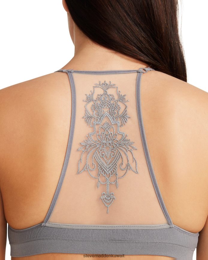 Steve Madden نحيف حمالة صدر شبكية من إيلا رمادي يلبس 6JPNNF799