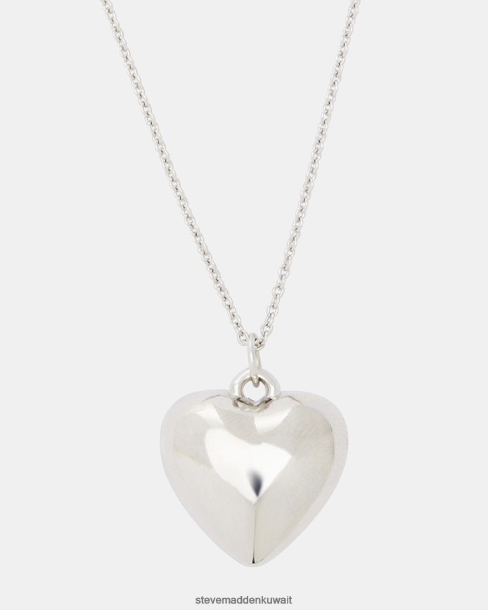 Steve Madden للجنسين قلادة قلادة القلب فضة ملحق 6JPNNF811