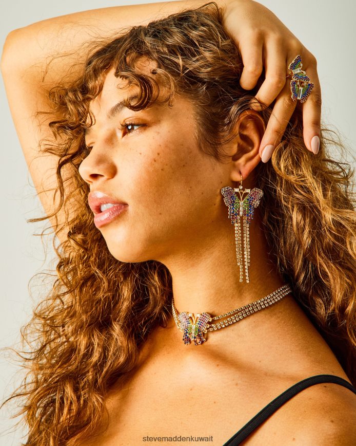 Steve Madden للجنسين خاتم الفراشة متعدد ملحق 6JPNNF819