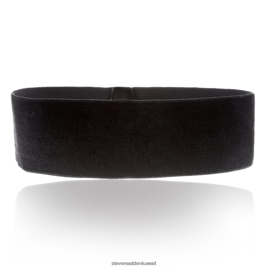 Steve Madden للجنسين قلادة مخملية واسعة أسود ملحق 6JPNNF821