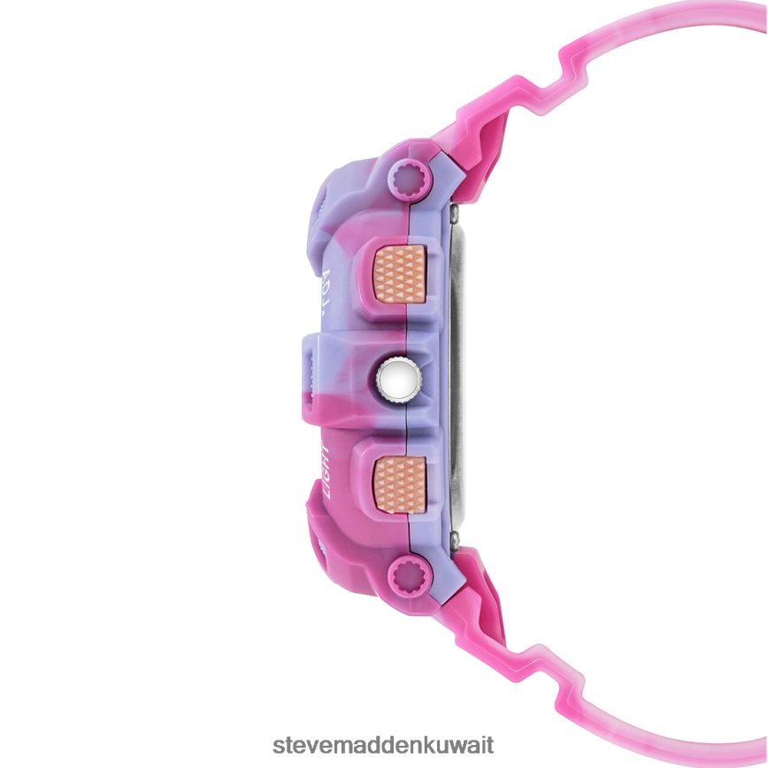 Steve Madden للجنسين ساعة رياضية كبيرة الحجم صبغة ربطة عنق لون القرنفل ملحق 6JPNNF824